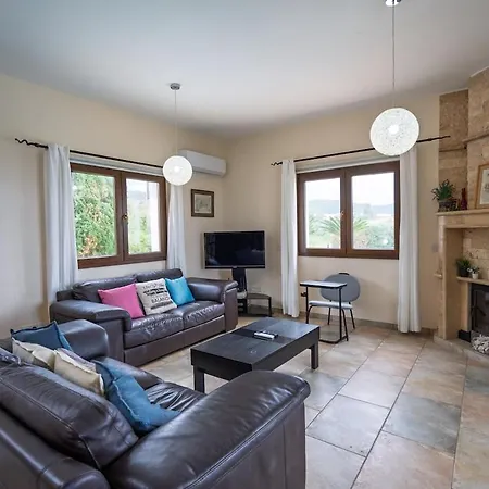 Villa Seafront Agnanti In Paphos With Private Pool And Games *